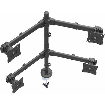 StarTech.com Desk Mount Quad Monitor Arm, 4 VESA Displays up to 27" (17.6lb/8kg), Ergonomic Height Adjustable Articulating Pole Mount ARMQUAD