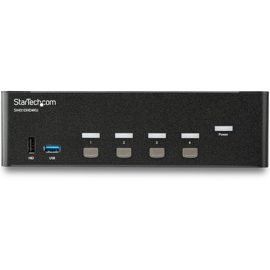 StarTech.com 4 Port HDMI KVM Switch - 4K 30Hz - Dual Display SV431DHD4KU