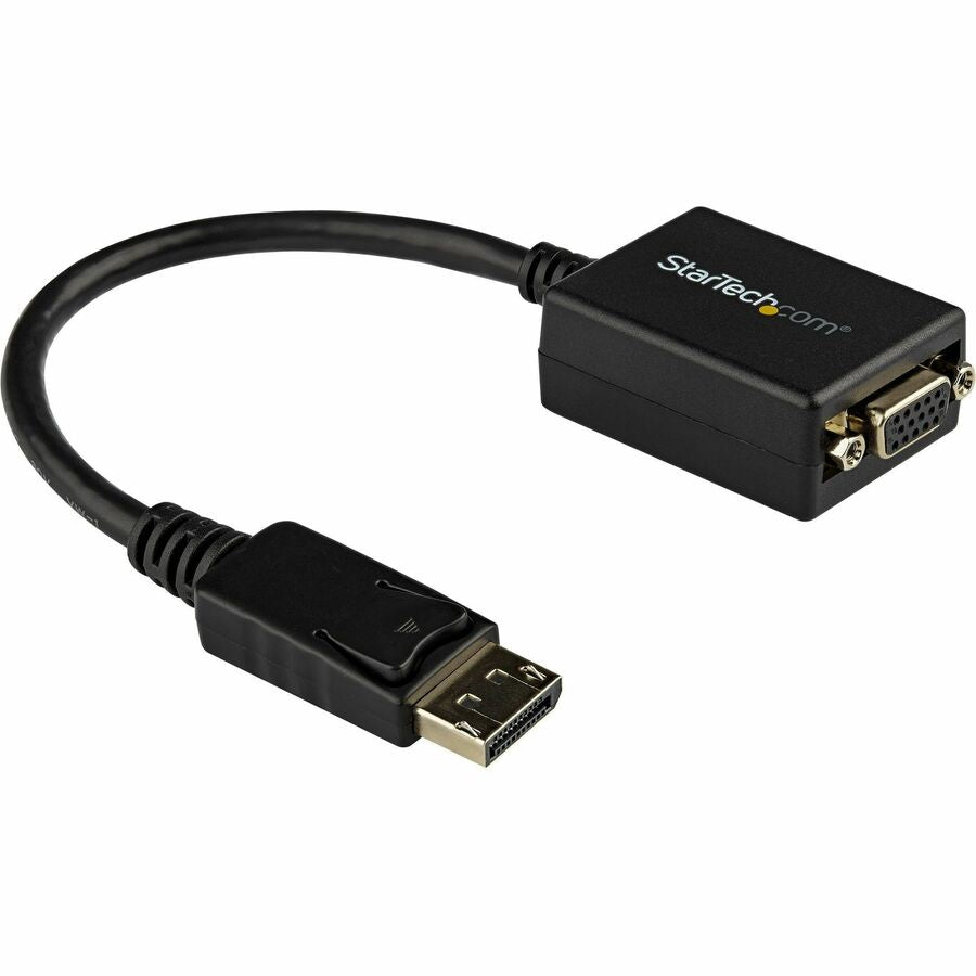 StarTech.com DisplayPort to VGA Adapter, Active DP to VGA Converter, 1080p Video DP to VGA Monitor Adapter Dongle, DisplayPort Certified DP2VGA2