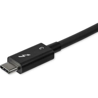 StarTech.com 2.6ft (80cm) Thunderbolt 3 Cable, 40Gbps, 100W PD, 4K/5K Video, Thunderbolt-Certified, Compatible w/ TB4/USB 3.2/DisplayPort TBLT34MM80CM