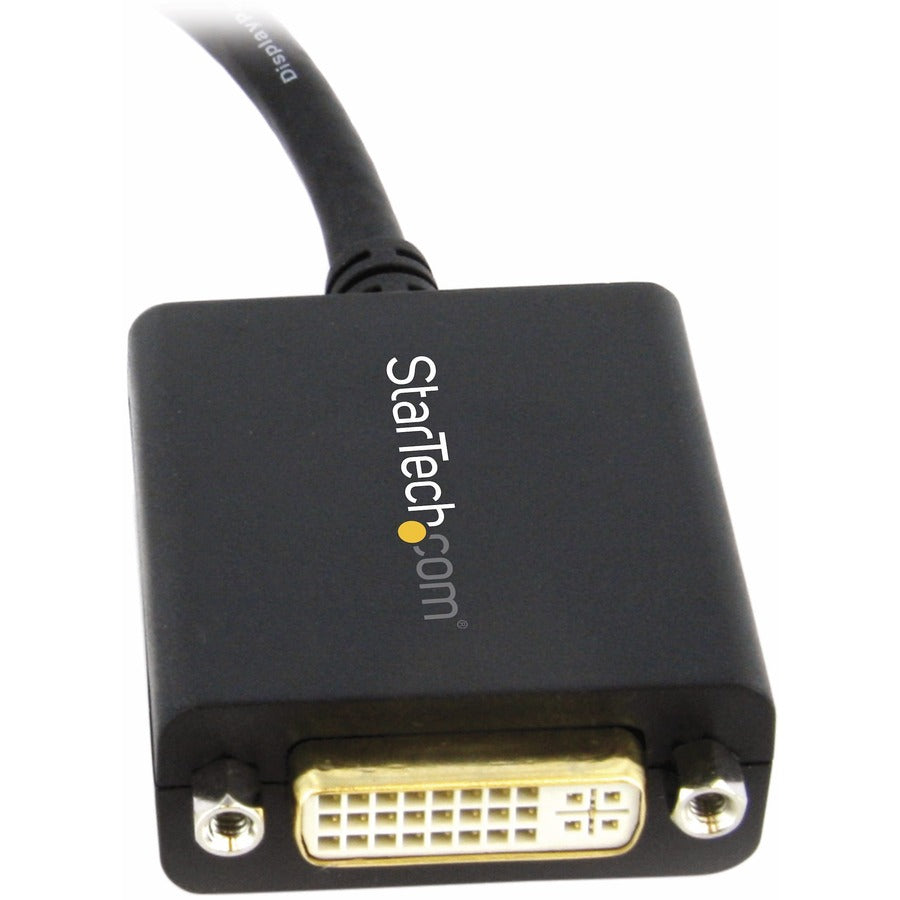 StarTech.com DisplayPort to DVI Adapter, DisplayPort to DVI-D Adapter/Video Converter 1080p, DP 1.2 to DVI Monitor, Latching DP Connector DP2DVI2