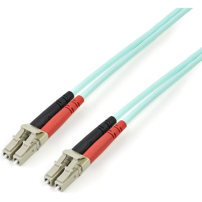 StarTech.com 3m (10ft) LC/UPC to LC/UPC OM3 Multimode Fiber Optic Cable, Full Duplex 50/125 Zipcord, 100G, LSZH Fiber Jumper Cord A50FBLCLC3