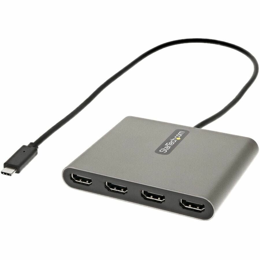 StarTech.com USB C to 4 HDMI Adapter, External Graphics Card, 1080p, USB Type-C to Quad HDMI Monitor Display Adapter/Converter, Windows USBC2HD4