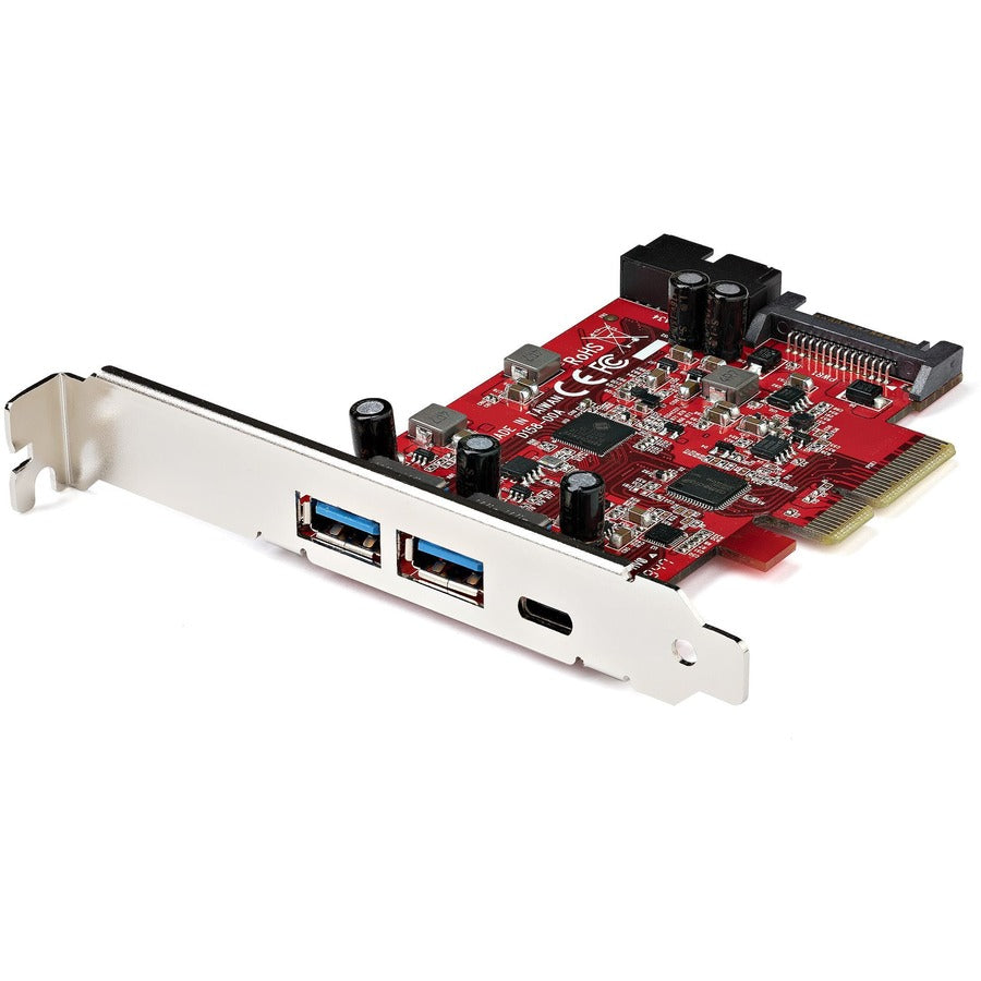 StarTech.com 5-Port USB PCIe Card, 10Gbps USB 3.2 Gen 2 PCIe Card, 1 USB-C/2 USB-A, Internal Header (2x 5Gbps USB), USB C PCI Express Card PEXUSB312A1C1H