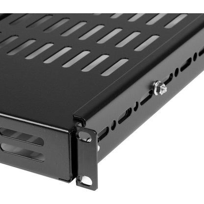 StarTech.com 1U 19.5 to 38in Adjustable Mounting Depth Vented Rack Mount Shelf - 175lbs / 80kg - 27.5in Deep ADJSHELF