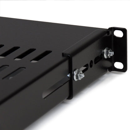 StarTech.com 1U 19.5 to 38in Adjustable Mounting Depth Vented Rack Mount Shelf - 175lbs / 80kg - 27.5in Deep ADJSHELF