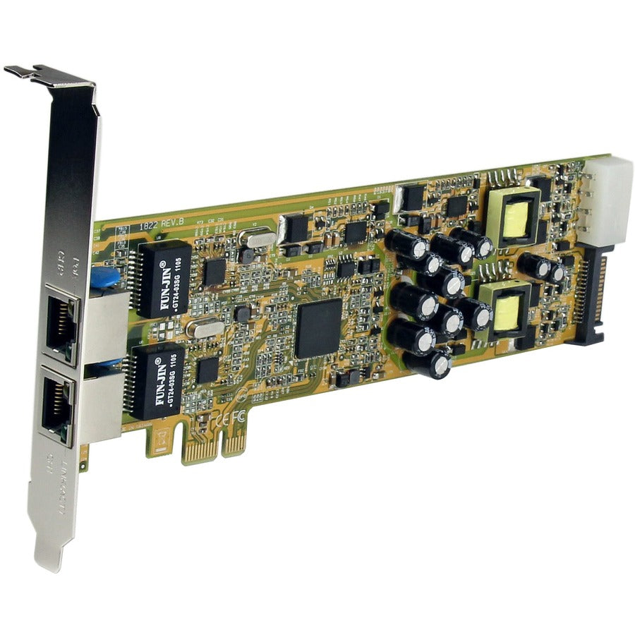 StarTech.com Dual Port PCI Express Gigabit Ethernet PCIe Network Card Adapter - PoE/PSE ST2000PEXPSE