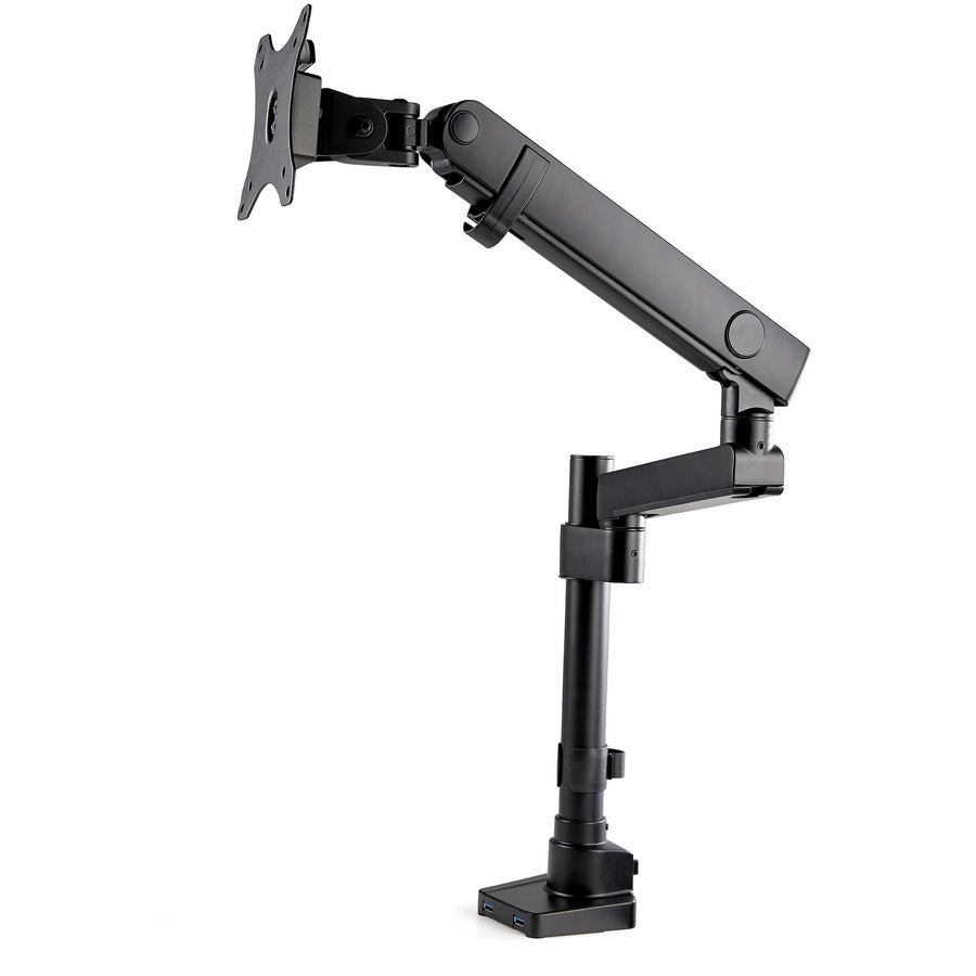 StarTech.com Desk Mount Monitor Arm with 2x USB 3.0 ports, Full Motion Monitor Mount up to 34" (17.6lb/8kg) VESA Display, C-Clamp/Grommet ARMPIVOT2USB3