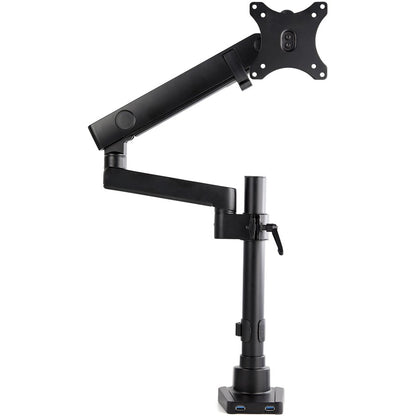 StarTech.com Desk Mount Monitor Arm with 2x USB 3.0 ports, Full Motion Monitor Mount up to 34" (17.6lb/8kg) VESA Display, C-Clamp/Grommet ARMPIVOT2USB3