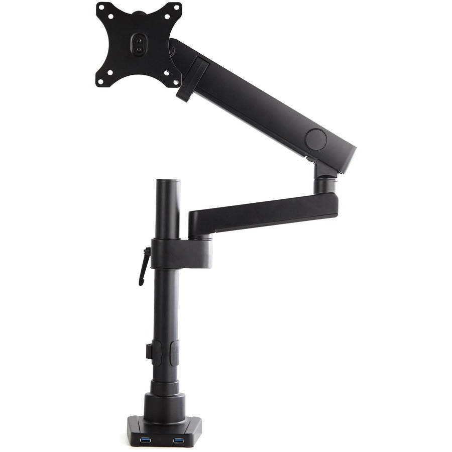 StarTech.com Desk Mount Monitor Arm with 2x USB 3.0 ports, Full Motion Monitor Mount up to 34" (17.6lb/8kg) VESA Display, C-Clamp/Grommet ARMPIVOT2USB3