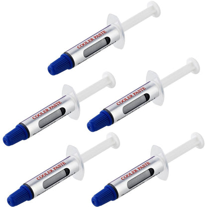 StarTech.com Thermal Paste, Pack of 5 Syringes (1.5g/ea), Metal Oxide Heat Sink Compound, CPU Paste SILV5-THERMAL-PASTE