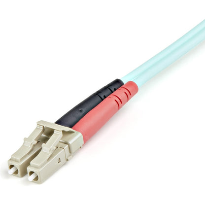 StarTech.com 1m (3ft) LC/UPC to LC/UPC OM3 Multimode Fiber Optic Cable, Full Duplex 50/125&micro;m Zipcord, 100G, LSZH Fiber Jumper Cord A50FBLCLC1