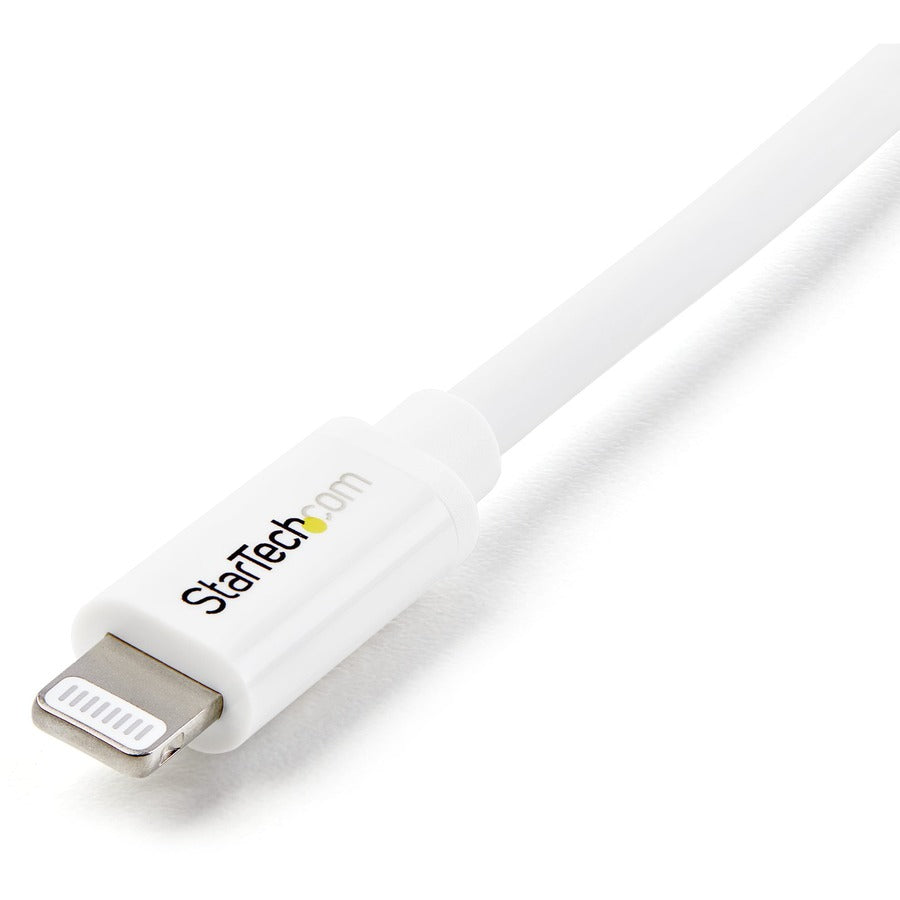 StarTech.com 1m (3ft) White Apple�&reg; 8-pin Lightning Connector to USB Cable for iPhone / iPod / iPad USBLT1MW