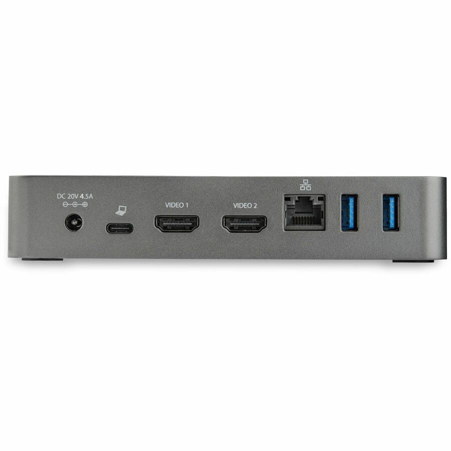 StarTech.com USB-C Dock - Dual Monitor 1080p HDMI Laptop Docking Station - 60W Power Delivery - 1x USB-C, 3x USB-A, GbE - Mac & Windows DK30CHHPD