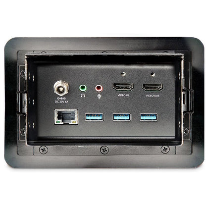 StarTech.com Conference Room Docking Station, In-Table Universal Laptop Dock, HDMI/60W PD/USB Hub/GbE/Audio, Huddle/Boardroom Connectivity KITBZDOCK