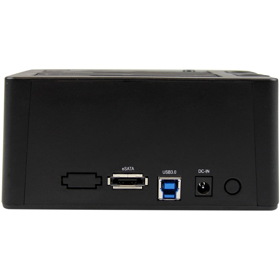 StarTech.com Dual-Bay USB 3.0 / eSATA to SATA Hard Drive Docking Station, 2.5/3.5" SATA III, SSD/HDD Dock, Top-Loading SDOCK2U33EB