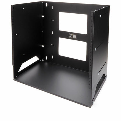 StarTech.com 2-Post 8U Open Frame Wall Mount Network Rack with Built-in Shelf and Adjustable Depth, Computer Rack for IT Equipment, TAA~ WALLSHELF8U