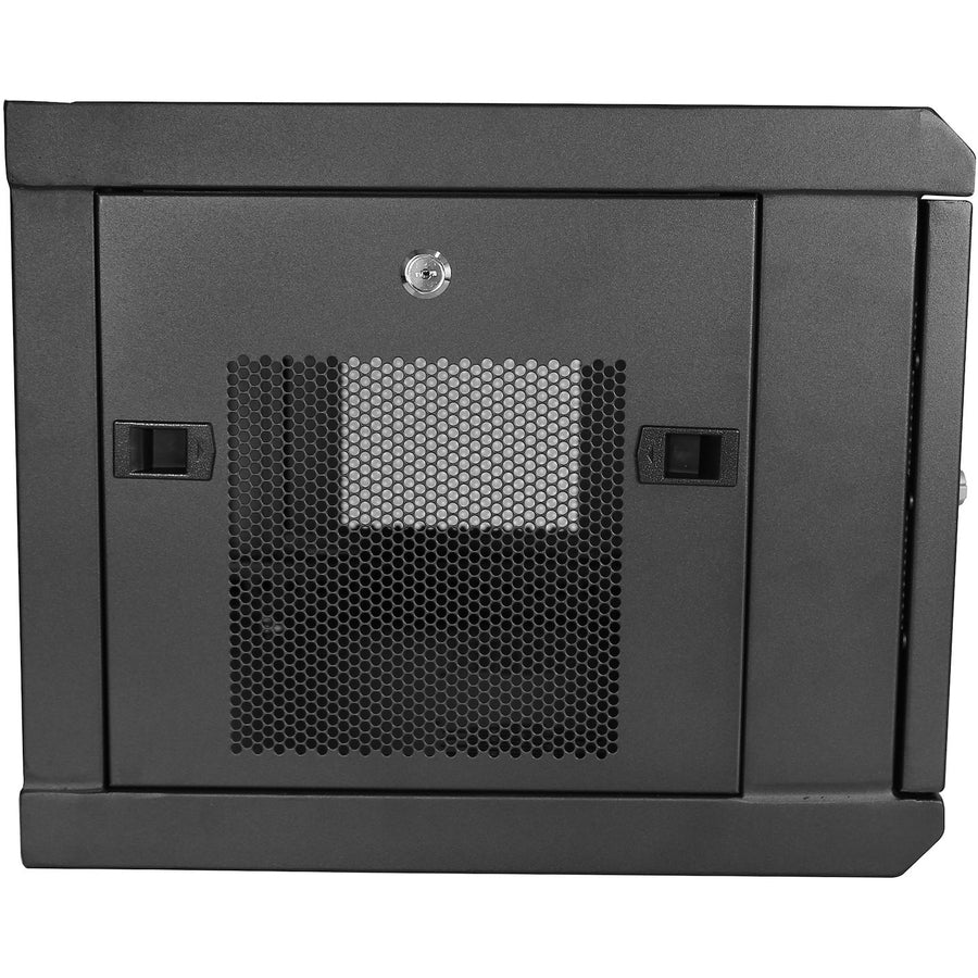 StarTech.com 2-Post 6U Wall Mount Network Cabinet, 19" Wall-Mounted Server Rack for Data / IT Equipment, Small Lockable Rack Enclosure RK616WALM