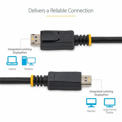 StarTech.com 6ft (2m) DisplayPort 1.2 Cable 10 Pack, 4K x 2K UHD VESA Certified DisplayPort Cable, DP Cable/Cord for Monitor, w/ Latches DISPLPORT6L10PK