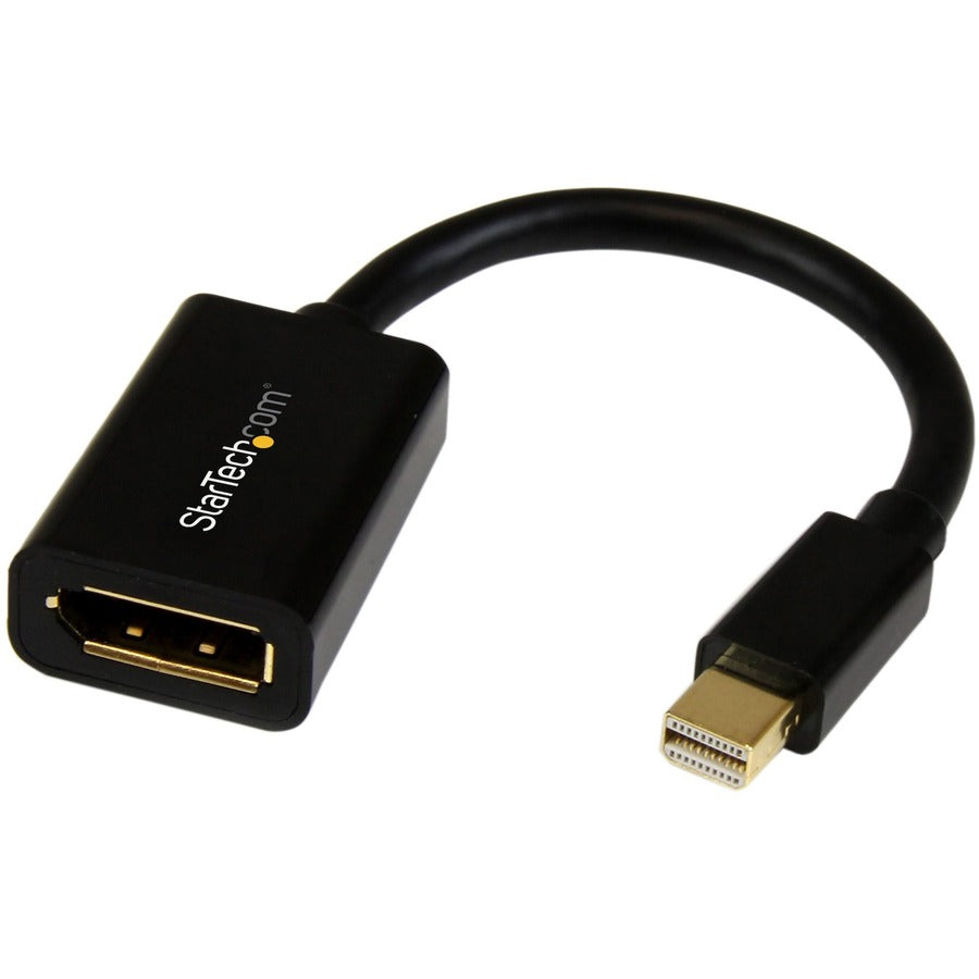 StarTech.com Mini DisplayPort to DisplayPort Adapter, 4K x 2K Video, Ultra HD Mini DP to DP Converter, mDP to DP 1.2 Adapter, Male/Female MDP2DPMF6IN