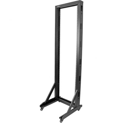 StarTech.com 2-Post 42U Mobile Open Frame Server Rack, Two Post 19in Network Rack with Casters, Rolling Open Rack for AV/Data/IT Equipment 2POSTRACK42