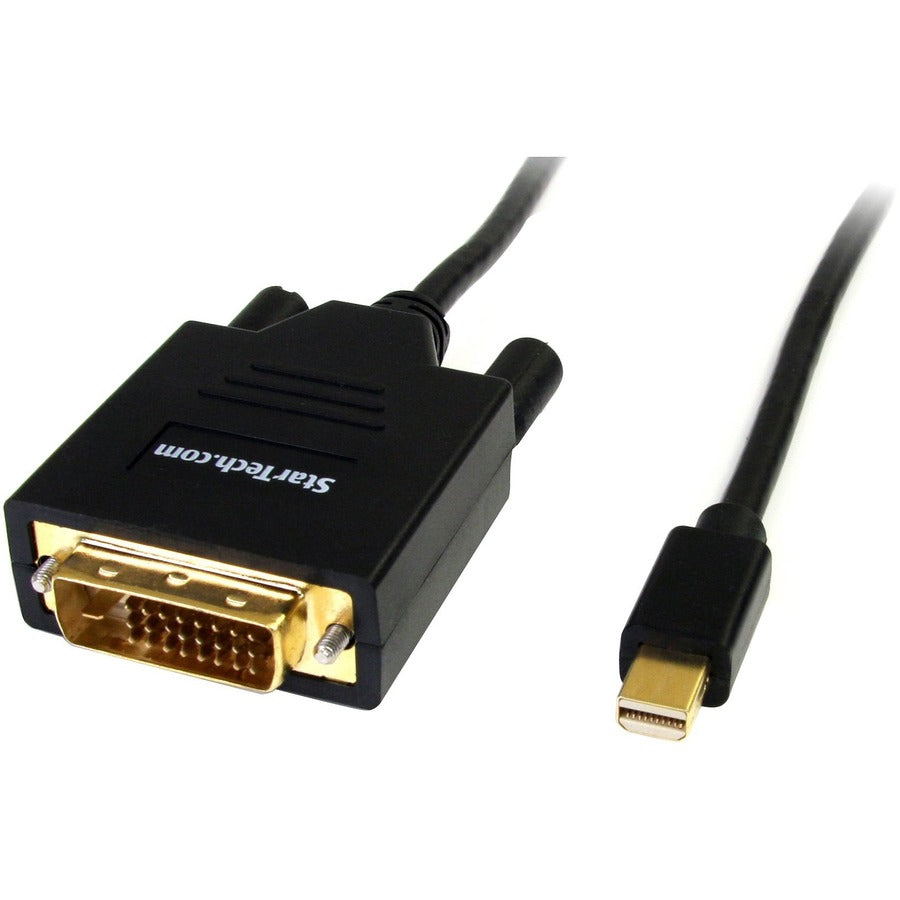 StarTech.com 6ft Mini DisplayPort to DVI Cable, Mini DP to DVI-D Adapter/Converter Cable, 1080p Video, mDP 1.2 to DVI Monitor/Display MDP2DVIMM6