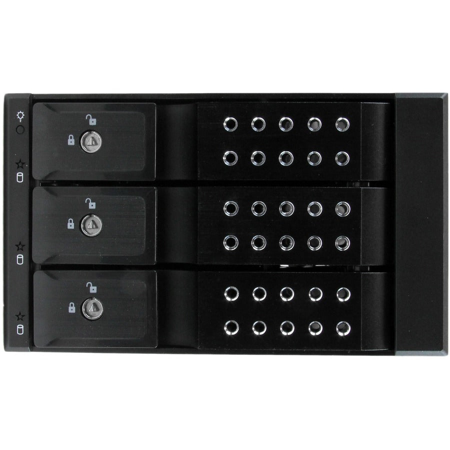 StarTech.com 3 Bay Aluminum Trayless Hot Swap Mobile Rack Backplane for 3.5in SAS II/SATA III - 6 Gbps HDD HSB3SATSASBA