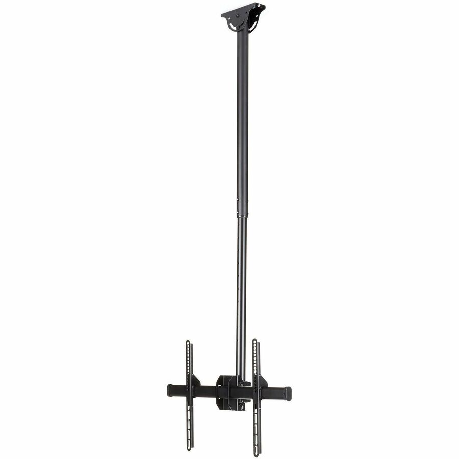 StarTech.com TV Ceiling Mount, Full-Motion Hanging Single Screen Vesa Mount for 32"-75" TVs / Displays - Height Adjustable Telescopic Pole FLATPNLCEIL