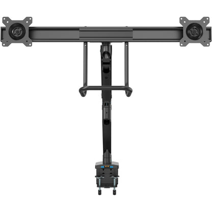 StarTech.com Desk Mount Dual Monitor Arm with USB & Audio, Slim Dual Monitor VESA Mount up to 32" (17.6lb/8kg) Displays, C-Clamp/Grommet ARMSLIMDUAL2USB3