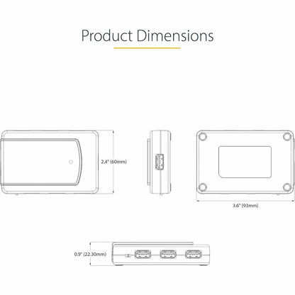 StarTech.com 7-Port USB Hub, USB 3.0 5Gbps, USB-A to 7x USB-A, Self Powered USB-A Expansion Hub w/ 35W Power Supply 5G7AS-USB-A-HUB