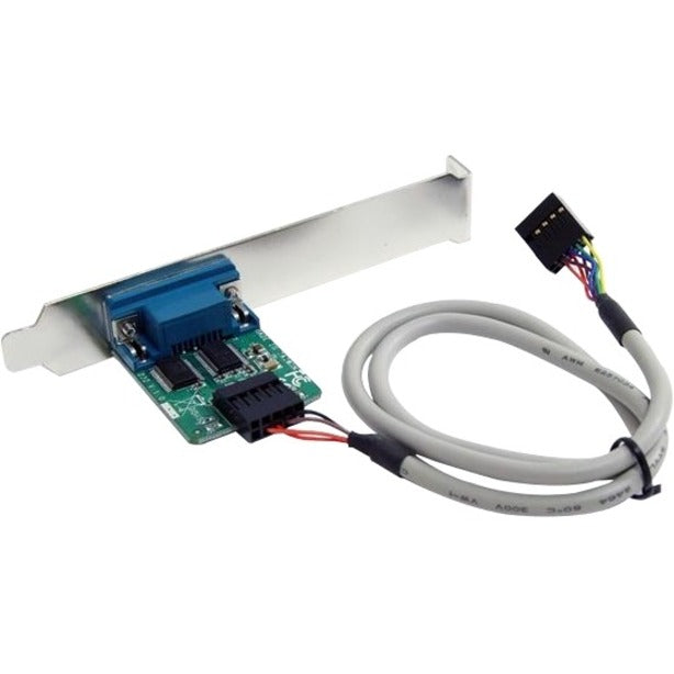 StarTech.com Motherboard Serial Port - Internal - 1 Port - Bus Powered - FTDI USB to Serial Adapter - USB to RS232 Adapter ICUSB232INT1