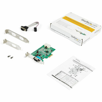 StarTech.com 2-port PCI Express RS232 Serial Adapter Card - PCIe Serial DB9 Controller Card 16950 UART - Low Profile - Windows and Linux PEX2S953LP