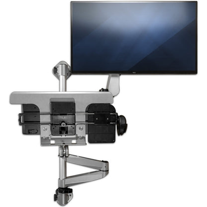 StarTech.com Wall Mount Workstation - Foldable Ergonomic Standing Desk - Height Adjustable 34" VESA Monitor Arm/Padded Keyboard/Mouse Tray WALLSTSI1