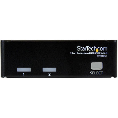 StarTech.com 2 Port Professional USB KVM Switch Kit with Cables SV231USB