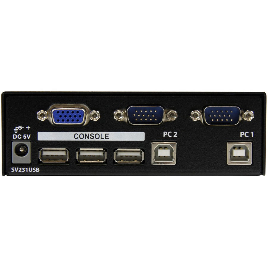 StarTech.com 2 Port Professional USB KVM Switch Kit with Cables SV231USB