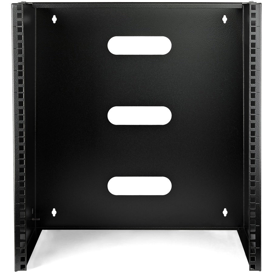 StarTech.com 12U Wall Mount Rack, 14in Deep, 19 inch Wall Mount Network Rack, Wall Mounting Patch Panel Bracket for Switch/IT Equipment WALLMNT12