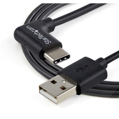 StarTech.com 1m 3ft USB to USB C Cable - Right Angle USB Cable - M/M - USB 2.0 Cable - USB Type C - USB A to USB C Cable USB2AC1MR