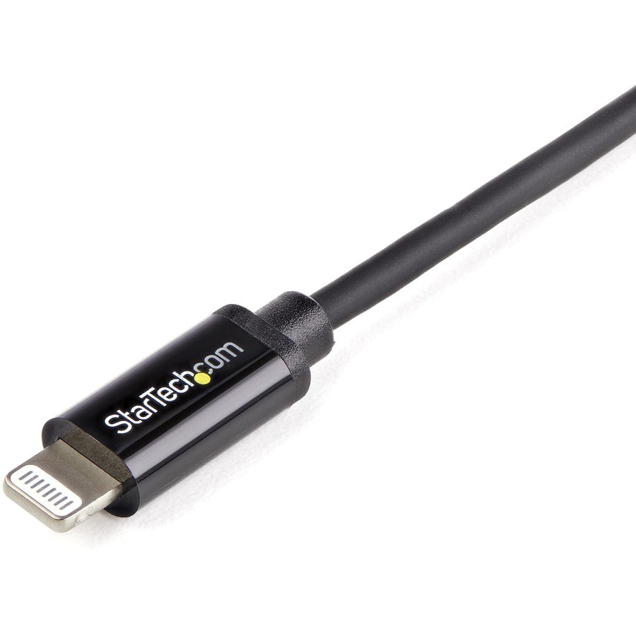 StarTech.com 1m (3ft) Black Apple�&reg; 8-pin Lightning Connector to USB Cable for iPhone / iPod / iPad USBLT1MB