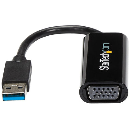 StarTech.com Slim USB 3.0 to VGA External Video Card Multi Monitor Adapter - 1920x1200 / 1080p USB32VGAES