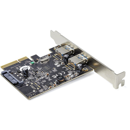 StarTech.com 2-Port USB PCIe Card 10Gbps/port - USB 3.2 Gen 2 Type-A PCI Express 3.0 x2 Host Controller Expansion Card - Windows/Linux PEXUSB312A3