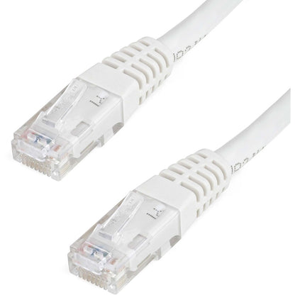 StarTech.com 10ft CAT6 Ethernet Cable - White Molded Gigabit - 100W PoE UTP 650MHz - Category 6 Patch Cord UL Certified Wiring/TIA C6PATCH10WH