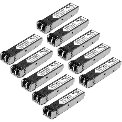 StarTech.com Cisco GLC-SX-MM Compatible SFP Module 10 Pack - 1000BASE-SX - 1GbE Gigabit Ethernet SFP Multimode Fiber MMF Optic Transceiver GLCSXMM10PST