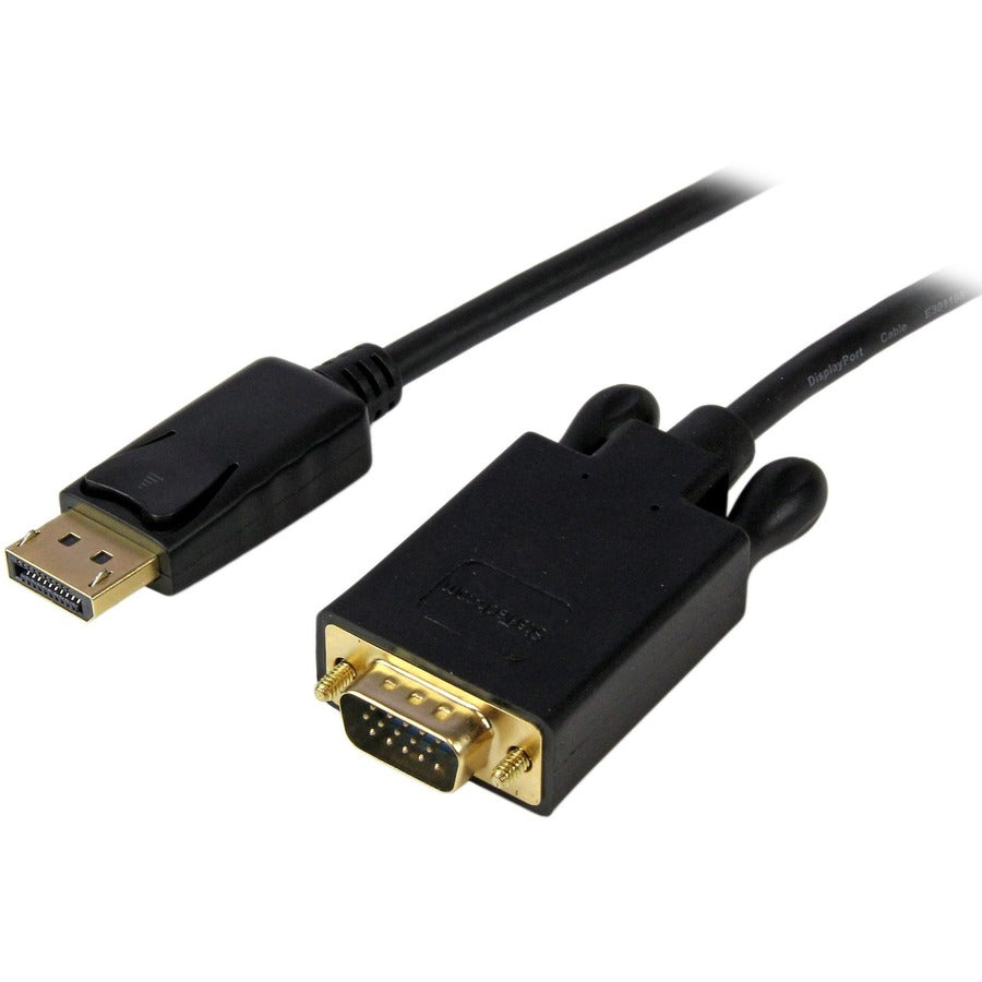 StarTech.com 6ft (1.8m) DisplayPort to VGA Cable, Active DisplayPort to VGA Adapter Cable, 1080p Video, DP to VGA Monitor Converter Cable DP2VGAMM6B