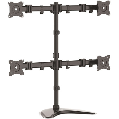 StarTech.com Quad Monitor Stand, Crossbar, Steel, Monitors up to 27" (17.6lb/8kg), VESA Monitor, Computer Monitor Stand, Monitor Arm ARMBARQUAD