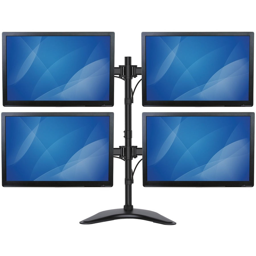 StarTech.com Quad Monitor Stand, Crossbar, Steel, Monitors up to 27" (17.6lb/8kg), VESA Monitor, Computer Monitor Stand, Monitor Arm ARMBARQUAD