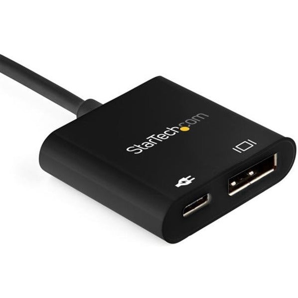 StarTech.com USB C to DisplayPort Adapter with 60W Power Delivery Pass-Through - 8K/4K USB Type-C to DP 1.4 Video Converter w/ Charging CDP2DP14UCPB