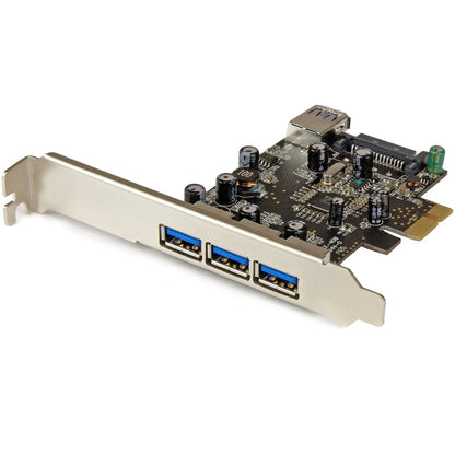 StarTech.com 4 Port PCI Express USB 3.0 Card - 3 External and 1 Internal - 5Gbps PEXUSB3S42