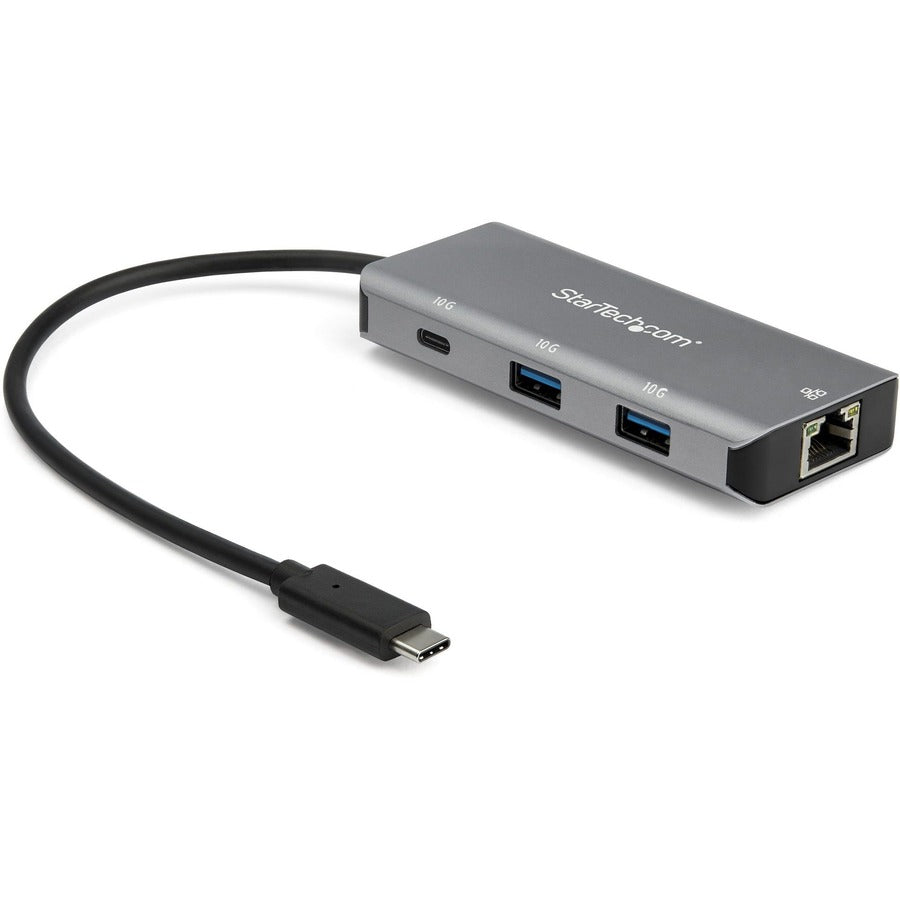 StarTech.com 3 Port USB C Hub with Gigabit Ethernet - 2x USB-A/1x USB-C - SuperSpeed 10Gbps USB 3.2 Gen 2 Type C Hub - USB Bus Powered HB31C2A1CGB