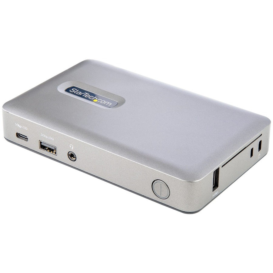 StarTech.com USB C Dock, USB-C to DisplayPort 4K 30Hz or VGA, 65W PD3.0, 4-Port USB 3.1 Gen 1 Hub, GbE, Universal USB C Docking Station DKM30CHDPD