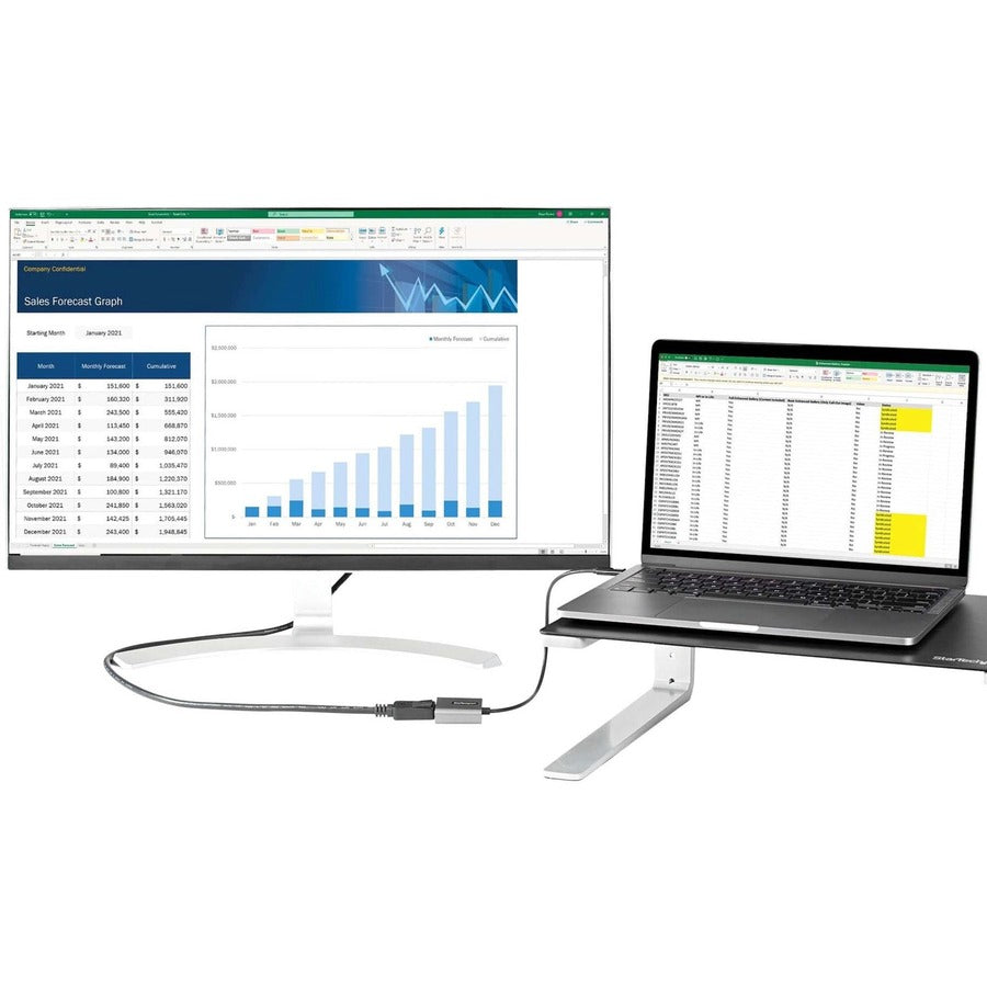 StarTech.com USB C to DisplayPort Adapter, 8K/4K 60Hz USB-C to DisplayPort 1.4 Adapter, DSC, USB Type-C to DP Video Converter, w/12" Cable CDP2DPEC